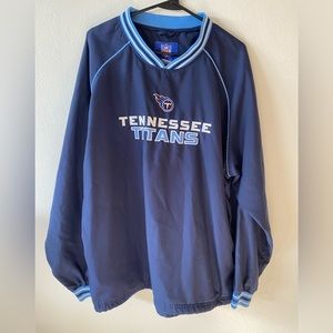Vintage Tennessee Titans windbreaker NFL size large long sleeve